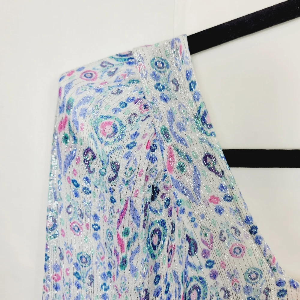 Rococo sand blue metallic mini dress - Picture 11 of 11